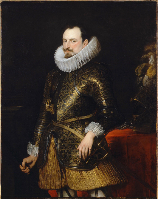 Sir Anthony van Dyck, 'Emanuele Filiberto of Savoy, Prince of Oneglia,' 1624, oil on canvas. © By permission of the Trustees of Dulwich Picture Gallery.