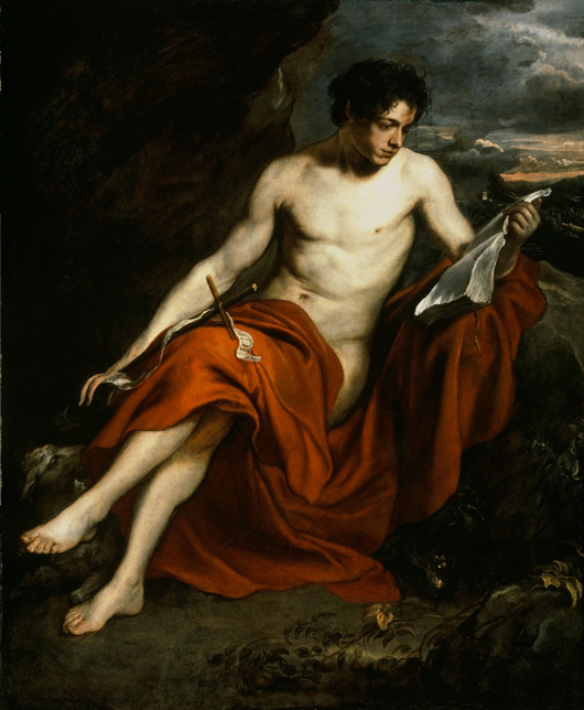 Sir Anthony van Dyck, 'Saint John the Baptist in the Wilderness,' circa 1624-5, oil on canvas. Houston Baptist University, Permanent Collection and gift from the Morris Collection Houston Texas, © Houston Baptist University.