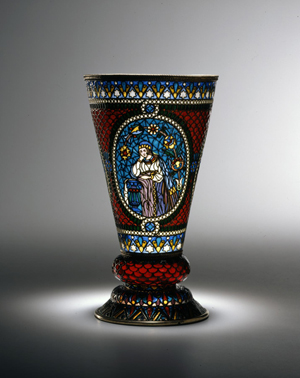 Firm of Pavel Ovchinnikov, Russian (Moscow), Beaker, 1908–17, silver gilt, plique-à-jour enamel, Bequest of Mrs. Jean M. Riddell, 2010, The Walters Art Museum, Baltimore.