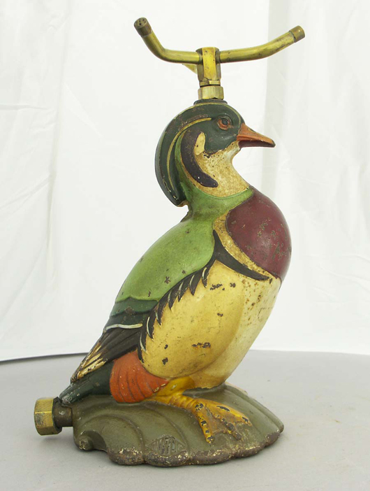 One of the early sprinkler manufacturers was Nuydea, which produced the Wood Duck. Photo provided by John and Nancy Smith.