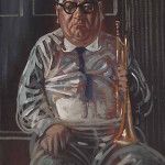 Noel Rockmore (American/New Orleans, 1928-1995), 'Percy Humphrey,' oil on canvas, signed and dated 'March 24, '63,' 50 inches x 30 inches in a period frame. Neal Auction Co. in New Orleans sold this portrait for $9,200 in 2004. Image courtesy of LiveAuctioneers.com Archive and Neal Auction Co.