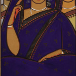 Renowned Indian artist Jamini Roy (1887-1972) painted this gouache on card, which is signed in Bengali lower right. The work, 26 1/2 inches x 15 1/2 inches, was acquired in India by an American collector. It sold at auction in 2010 for $17,000 plus the buyer's premium. Image courtesy of LiveAuctioneers.com Archive and Jackson's International Auctioneers & Appraisers.