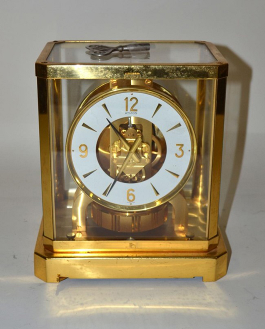 Jaeger-LeCoultre Atmos mantel clock. Estimate: $300-$500. Image courtesy of Roland.   