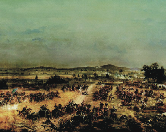 Detail from the Gettysburg Cyclorama. Image courtesy of The Gettysburg National Museum Foundation.