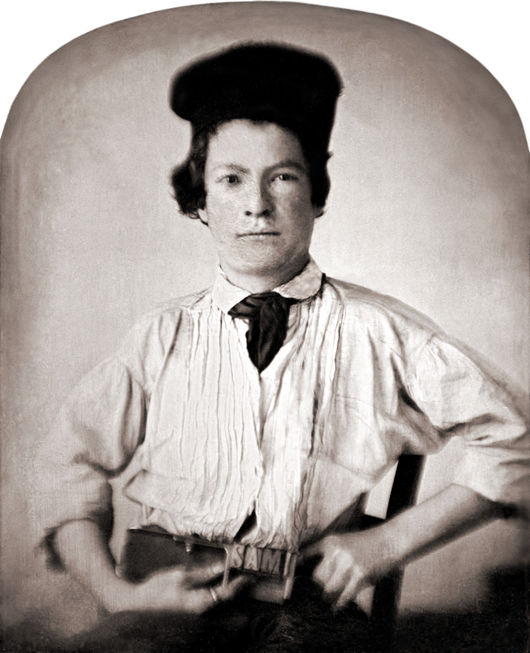Mark Twain at age 15, when he was friends with Laura Hawkins. Image courtesy of Wikimedia Commons.