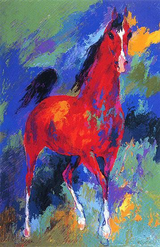 LeRoy Neiman, original serigraph, ‘Khemosabe,’ 24 inches x 36 inches, signed by the artist, 1985, limited to 300 impressions. Estimate: $22,000-$25,000. Image courtesy of Universal Live.