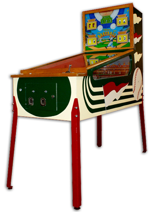  A classic pinball machine, the 1957 'Deluxe Baseball' model was featured on History Channel's 'The Real Deal' and later sold in a Jan. 1, 2012 Don Presley auction for $4,715. Image courtesy of LiveAuctioneers.com Archive and Don Presley Auctions, Orange, Calif.