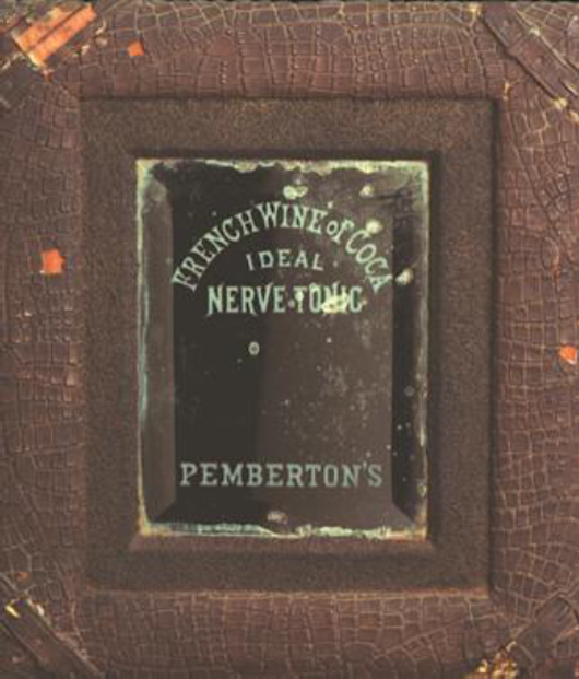 1880s mirror that hung in the Atlanta pharmacy where John Pemberton developed the original formula for Coca-Cola.