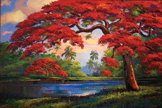  Painting by James Gibson. Image courtesy of Floridiana Festival & Highwaymen Artist Show.