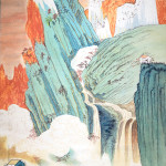 Zhang Daqian (1899-1983), ‘Wuxia Mountain Clear Autumn,’ Chinese watercolor 1936, achieved an astounding $504,000, more than double its high estimate of $200,000. Image courtesy of 888 Auctions.