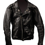 Black leather jacket worn by Marky Ramone during his five-year stint with the legendary New York punk band The Ramones. Image courtesy of RR Auction.