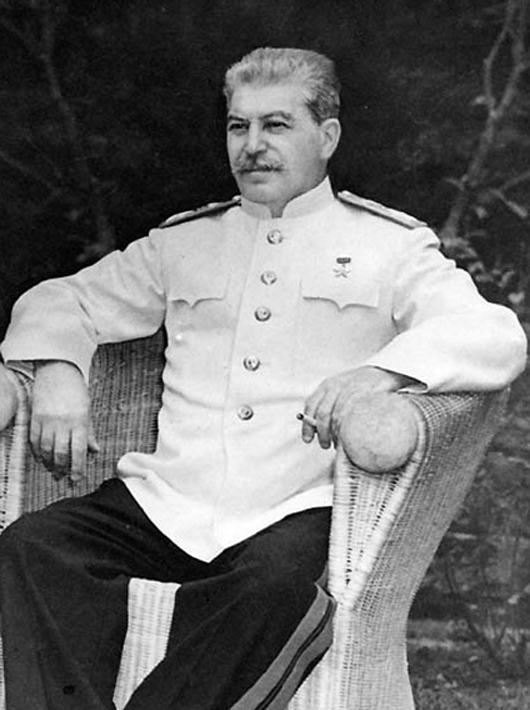 Russian dictator Joseph Stalin photographed in Berlin in August 1945. Image courtesy of Wikimedia Commons.