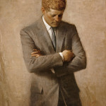 Official White House portrait of John F. Kennedy (1917-1963), 35th President of the United States, painted posthumously (1970) by Aaron Shikler. White House Historical Association image.