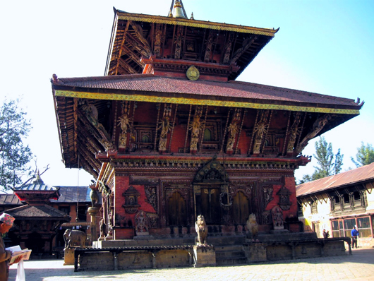 Changu Narayan, an ancient Hindu temple in the Kathmandu Valley of Nepal. This file is licensed under the Creative Commons Attribution 3.0 Unported license.