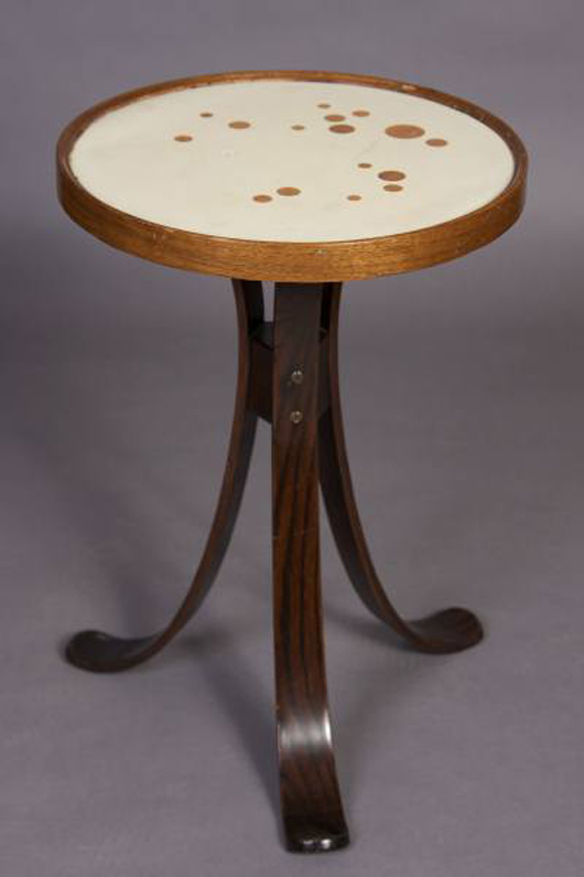 Dunbar Constellation table, designed by Edward Wormley, American, 20th century, Model 479, Estimate $1,600-$2,000. Image courtesy of Stefek's Auctioneers & Appraisers.