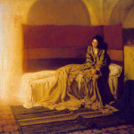 Henry Ossawa Tanner (American, 1859-1937) painted 'The Annunciation' in 1898. Philadelphia Museum of Art. Image courtesy of Wikimedia Commons.