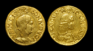 Milanese gold 2 Zecchini. Image courtesy TimeLine Auctions.