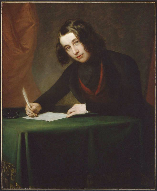 A portrait of Charles Dickens in 1842 by Francis Alexander. Image courtesy of Wikimedia Commons.