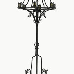 Samuel Yellin, massive wrought-iron candelabrum. Estimate: $18,000-$24,000. Image courtesy Rago Arts and Auction Center.