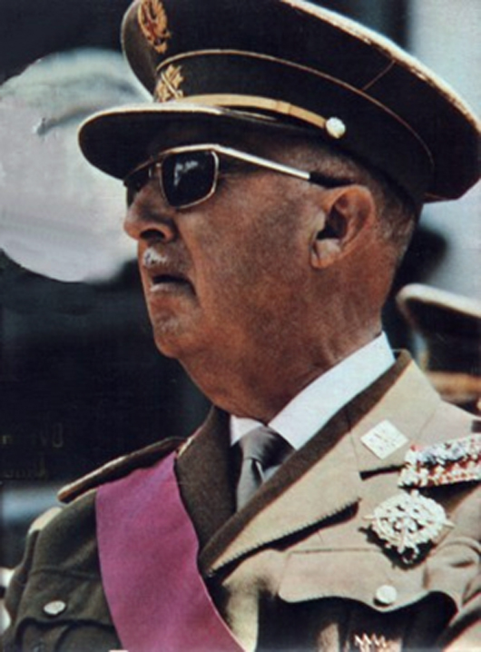 Francisco Franco in a 1969 photograph. Image courtesy Wikimedia Commons.