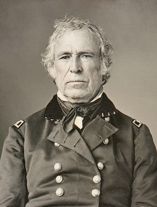 President Zachary Taylor in a daguerreotype, 1850. Image courtesy Wikimedia Commons.