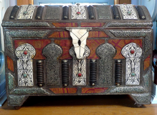 Burstyn bought this gorgeous and ornate chest while on a trip to Morocco. Image by Susan McTigue.
