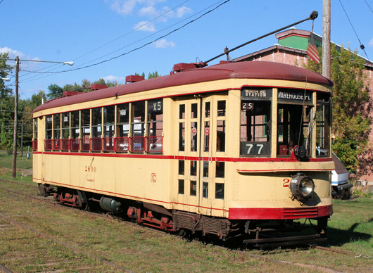 A 1929 electric passenger streetcar formerly owned by the Montreal Tramways Co., now at the Connecticut Trolley Museum. This file is licensed under the Creative Commons Attribution-Share Alike 2.0 Generic license.