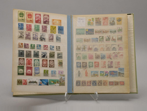 Collection of Chinese stamps in stock book. Estimate: $1,200-$1,500. Image courtesy Michaan's Auctions.