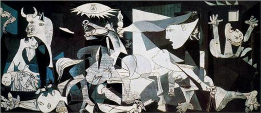 Pablo Picasso's 1937 masterpiece 'Guernica.' Image courtesy Wikipaintings.org.