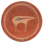 San IIdefonso Pueblo plate by Tony Da. Estimate: $12,000-$15,000. Image courtesy Leslie Hindman Auctioneers.