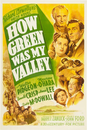 John Ford's 'How Green Was My Valley' won five Academy Awards in 1941, including Best Picture and Director. Image courtesy LiveAuctioneers.com Archive and Heritage Auctions.