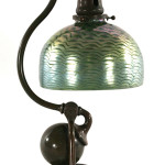 Tiffany Studios counterbalance bronze desk lamp. Estimate: $3,000-$5,000. Image courtesy Gray’s Auctioneers.