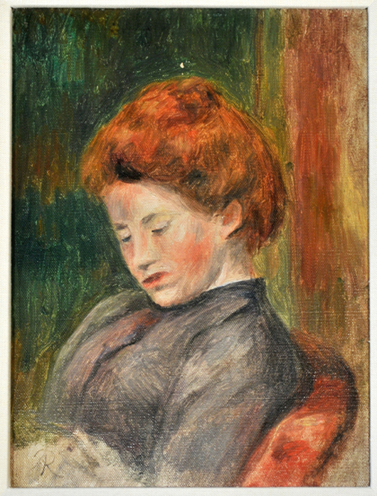Pierre-Auguste Renoir (1841-1919), ‘Tête de Femme,’ oil on canvas. Estimate: $70,000-$90,000. Image courtesy Gray’s Auctioneers. 