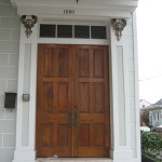 A doorway and transom light on a 19th century home in New Orleans. This file is licensed under the Creative Commons Attribution-Share Alike 3.0 Unported license.