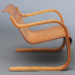 Alvaar Aalto’s model 31 laminated armchair, circa 1935. Estimate: $2,500-$3,500. Image courtesy Fairfield Auction.
