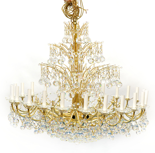 Schonbek  36-light ‘Contessa’ chandelier ( estimate: $4,000-$6,000)