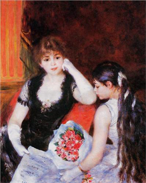 Pierre-Auguste Renoir, 'A Box at the Theater (At the Concert),' 1880. Image courtesy Wikipaintings.org.