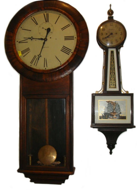 The auction will feature numerous rare and vintage clocks, many by renowned clock makers. Image courtesy of Tim's, Inc.