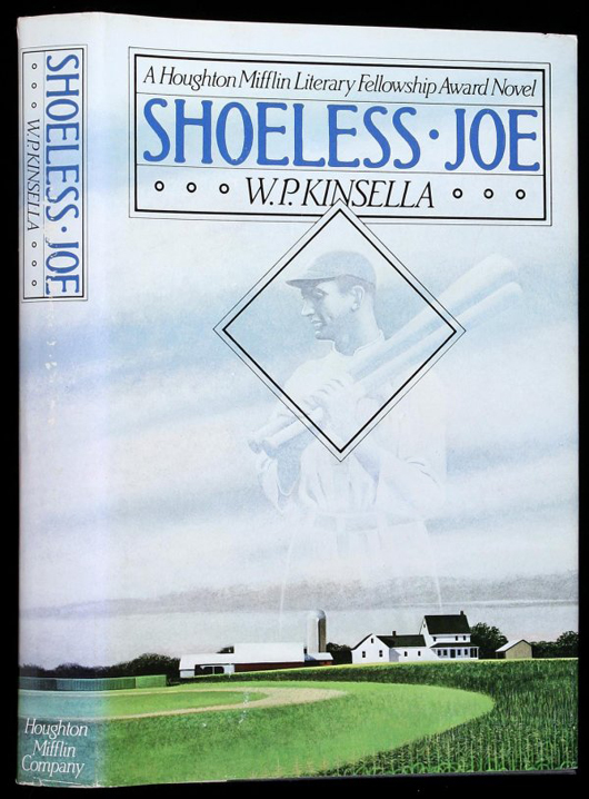  The dust jacket of this first edition of W.P. Kinsella's book 'Shoeless Joe' depicts the Iowa countryside, the setting for 'Field of Dreams.' Image courtesy of LiveAuctioneers.com Archive and PBA Galleries.
