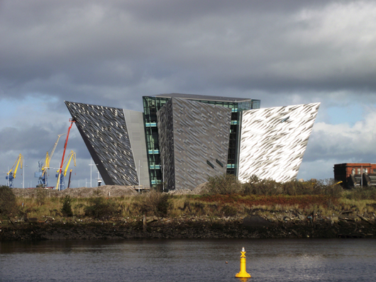 Titanic Belfast building, Queens Island, Belfast, Northern Ireland. Image by Whiteabbey. This file is licensed under the Creative Commons Attribution-Share Alike 3.0 Unported license.  