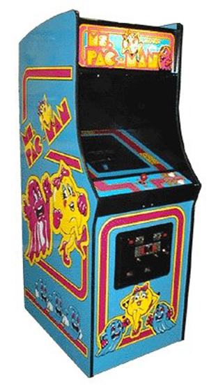 Ms. Pac-man arcade game from the early '80s. Image courtesy of LiveAuctioneers.com Archive and Premiere Props.