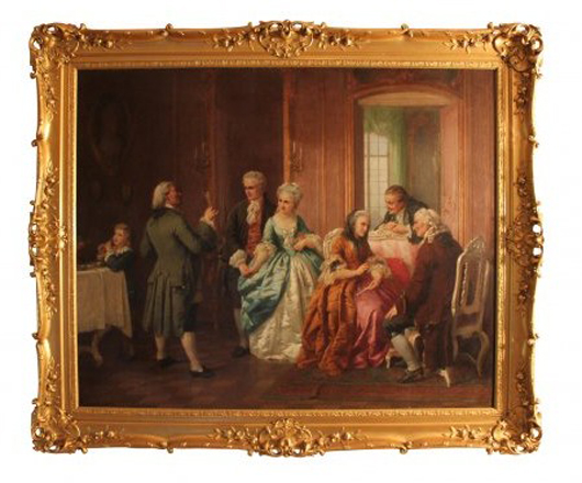 Nineteenth century oil on convas signed O. Erdmann. Image courtesy J. Garrett Auctioneers Ltd. 