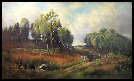 Henry Hadfield Cubley, oil on canvas. Estimate: $700-$1,000. Image courtesy Estate Appraisers and Auctioneers.
