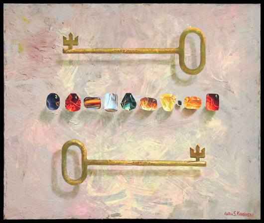 Anton Skorubsky Kandinsky, oil on canvas. Estimate: $700-$1,000. Image courtesy Estate Appraisers and Auctioneers. 