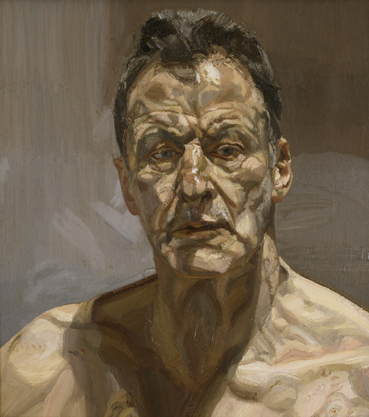 'Relection (Self-portrait),' 1985, Copyright: Private Collection, Ireland. The Lucian Freud Archive. Photo: The Lucian Freud Archive.  