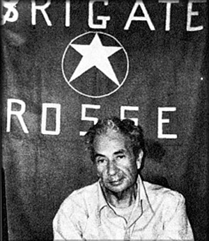 The Red Brigade photographed Italian prime minister Aldo Moro after kidnapping him in 1978. Image courtesy Wikimedia Commons.
