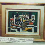Fernand Leger, 'La Bouteille blue,' 1950, oil on canvas, one of four artworks recovered in Germany. FBI photo.