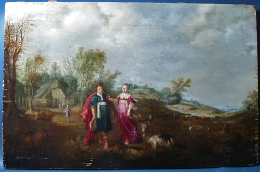 Old Master attributed to Brueghel. Image courtesy Demers Auctions.