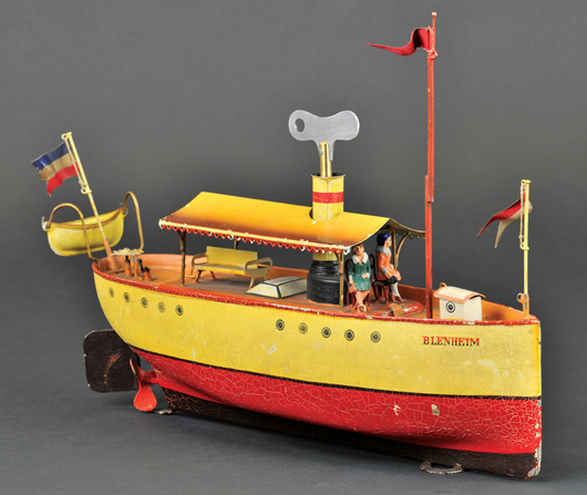 Tin Armored boat 7.50 inches PAYA Reproduction of old toy from Spain 