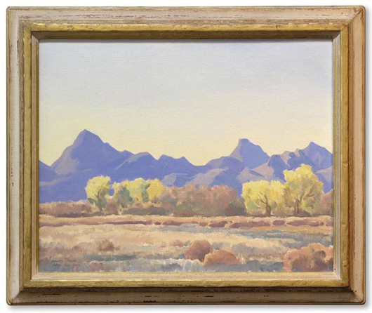  Paintings by California artists such as Maynard Dixon (1875-1946) will need to be packed and stared with the planned closings of state parks on July 1. Image courtesy LiveAuctioneers Archive and Clars Auction Gallery.
